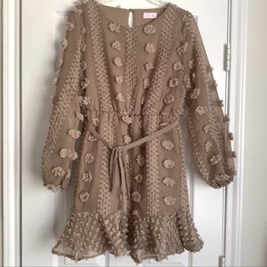 Pink Lily Mocha Dress